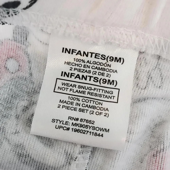 NWT Mickey Mouse Baby Boy T-Shirt, Short, and Pants Pajama Set, 4-Piece, Size 9M - Picture 7 of 9